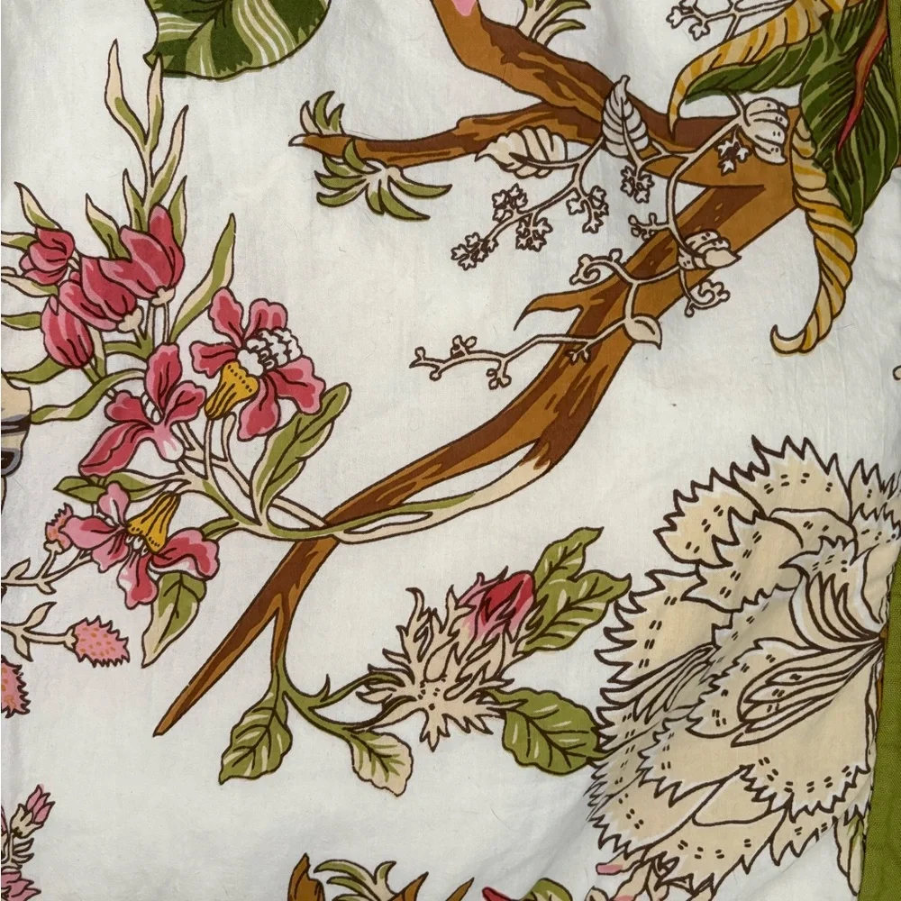 Pottery Barn Wells King  Sham Jacobean Floral Cotton 36x21”